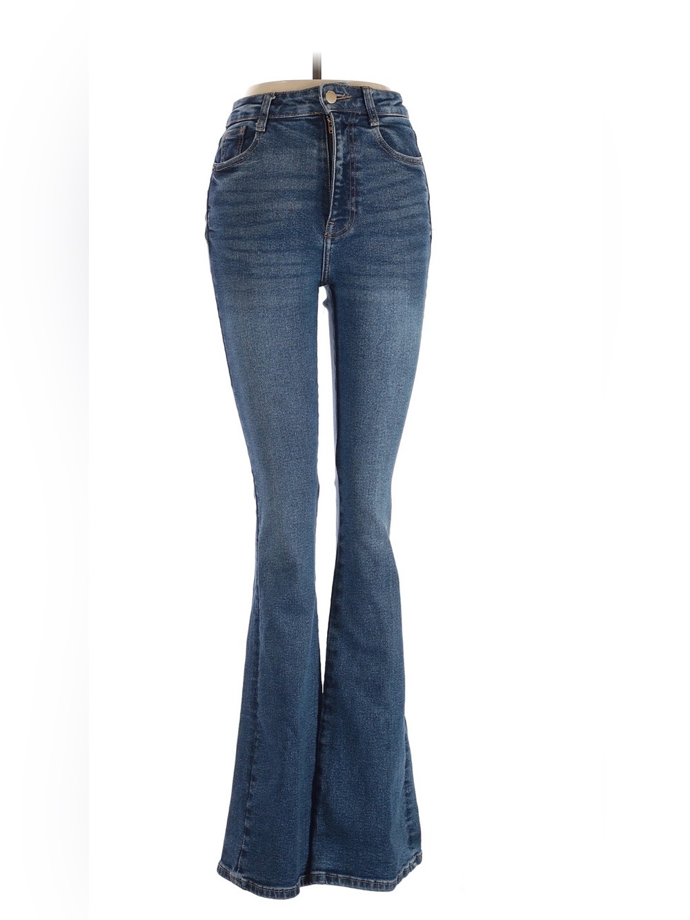 Zara High-Rise Dark Blue Flared Women’s Jeans Size 2